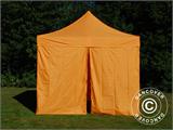 Faltzelt FleXtents PRO 3x3m Orange, mit 4 Seitenwänden Faltzelt FleXtents PRO 3x3m Orange, mit 4 Seitenwänden