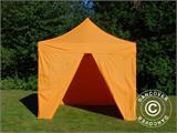 Faltzelt FleXtents PRO 3x3m Orange, mit 4 Seitenwänden Faltzelt FleXtents PRO 3x3m Orange, mit 4 Seitenwänden