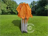 Carpa plegable FleXtents PRO 3x3m Naranja, Incl. 4 lados