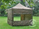 Pop up gazebo FleXtents PRO 3x3 m Camouflage/Military, incl. 4 sidewalls Pop up gazebo FleXtents PRO 3x3 m Camouflage/Military, incl. 4 sidewalls