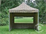 Pop up gazebo FleXtents PRO 3x3 m Camouflage/Military, incl. 4 sidewalls Pop up gazebo FleXtents PRO 3x3 m Camouflage/Military, incl. 4 sidewalls