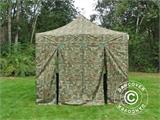 Pop up gazebo FleXtents PRO 3x3 m Camouflage/Military, incl. 4 sidewalls Pop up gazebo FleXtents PRO 3x3 m Camouflage/Military, incl. 4 sidewalls