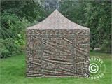 Faltzelt FleXtents PRO 3x3m Camouflage, mit 4 Seitenwänden