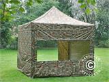 Pop up gazebo FleXtents PRO 3x3 m Camouflage/Military, incl. 4 sidewalls Pop up gazebo FleXtents PRO 3x3 m Camouflage/Military, incl. 4 sidewalls