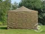 Pop up gazebo FleXtents PRO 4x4 m Camouflage/Military, incl. 4 sidewalls