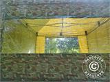 Tenda Dobrável FleXtents PRO 4x4m Camuflagem/Militar, incl. 4 paredes laterais