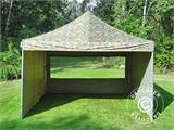 Gazebo pieghevole FleXtents PRO 4x4m Camouflage, inclusi 4 fianchi