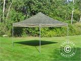 Vouwtent/Easy up tent FleXtents PRO 4x4m Camouflage/Militair, inkl. 4 Zijwanden