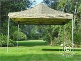 Tenda Dobrável FleXtents PRO 4x4m Camuflagem/Militar, incl. 4 paredes laterais