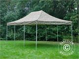 Tente Pliante FleXtents PRO 4x6m Camouflage, avec 8 cotés