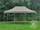 Pop up gazebo FleXtents PRO 4x6 m Camouflage/Military, incl. 8 sidewalls