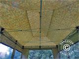 Tente Pliante FleXtents PRO 4x6m Camouflage, avec 8 cotés