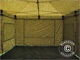 Tenda Dobrável FleXtents PRO 4x6m Camuflagem/Militar, incl. 8 paredes laterais