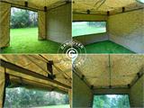 Tente Pliante FleXtents PRO 4x6m Camouflage, avec 8 cotés