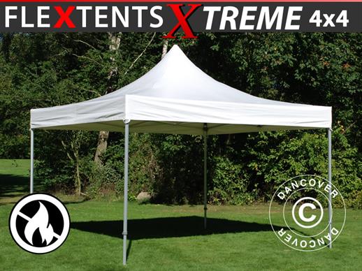 Tente Pliante FleXtents Xtreme 50 Heavy Duty 4x4m, Blanc