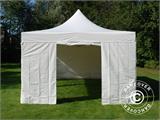 Gazebo pieghevole FleXtents Xtreme 50 Heavy Duty 4x8m Bianco, inclusi 6 fianchi