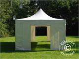 Tente Pliante FleXtents Xtreme 50 Heavy Duty 4x8m Blanc, avec 6 cotés