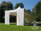 Pop up aiatelk FleXtents Xtreme 50 eriti vastupidavad 4x8m, Valge, kaasas 6 külgseinad, Tuld Tõkestav