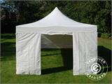 Tente Pliante FleXtents Xtreme 50 Heavy Duty 4x8m Blanc, avec 6 cotés