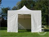 Faltzelt FleXtents Xtreme 50 Heavy Duty 4x8m Weiß, mit 6 Seitenwänden