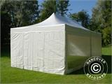 Prekybinė palapinė FleXtents Xtreme 50 Heavy Duty 4x8m Balta, įsk 6 šonines sienas