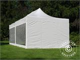 Prekybinė palapinė FleXtents Xtreme 50 Heavy Duty 4x8m Balta, įsk 6 šonines sienas