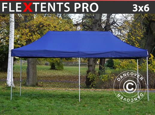 Carpa plegable FleXtents PRO 3x6m Azul oscuro