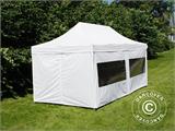 Gazebo pieghevole FleXtents PRO 3x6m Bianco, inclusi 6 fianchi