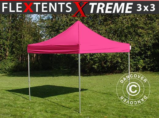 Prekybinė palapinė FleXtents Xtreme 50 3x3m Rožinė