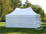 Gazebo pieghevole FleXtents PRO Peak Pagoda 3x6m Bianco, incluso 6 pareti laterali