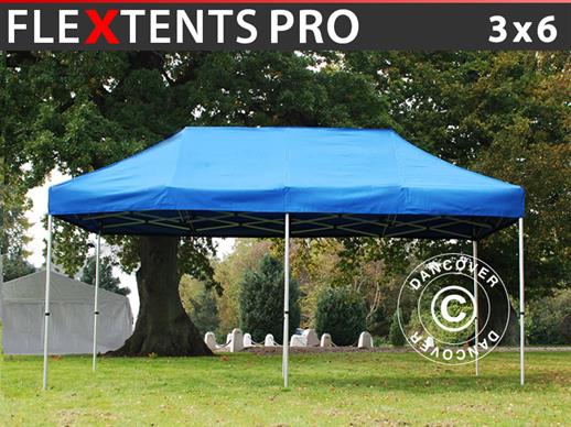 Tente Pliante FleXtents PRO 3x6m Bleu