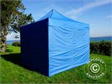 Faltzelt FleXtents Xtreme 60 3x3m Blau, mit 4 Seitenwänden