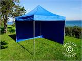 Pop up gazebo FleXtents Xtreme 60 3x3 m Blue, incl. 4 sidewalls