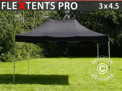 Tente pliante FleXtents PRO 3x4,5m Noir