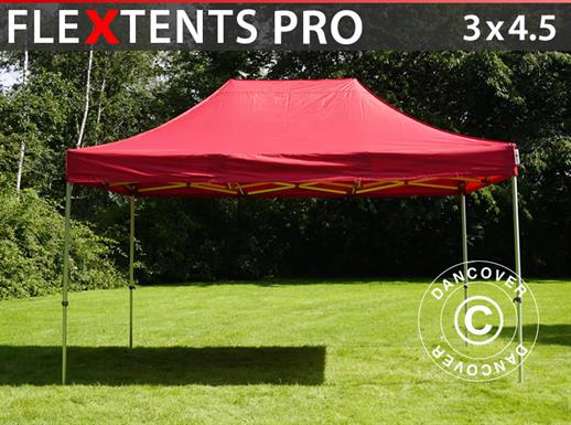 Tente pliante FleXtents PRO 3x4,5m Rouge