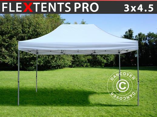 Carpa plegable FleXtents PRO 3x4,5m Blanco