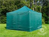 Gazebo pieghevole FleXtents PRO 4x4m Verde, inclusi 4 fianchi Gazebo pieghevole FleXtents PRO 4x4m Verde, inclusi 4 fianchi
