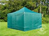 Gazebo pieghevole FleXtents PRO 4x4m Verde, inclusi 4 fianchi Gazebo pieghevole FleXtents PRO 4x4m Verde, inclusi 4 fianchi