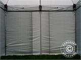 Faltzelt FleXtents Xtreme 50 4x4m Grau, mit 4 Seitenwänden