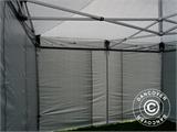 Faltzelt FleXtents Xtreme 50 4x4m Grau, mit 4 Seitenwänden