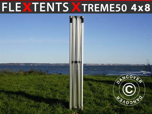 Aluminium frame voor vouwtent FleXtents Xtreme 50 4x8m, 6 poten, 50mm