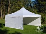 Tente pliante FleXtents PRO 5x5m Blanc, avec 4 cotés