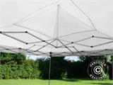 Gazebo pieghevole FleXtents PRO 5x5m Bianco, inclusi 4 fianchi