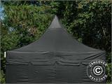 Carpa plegable FleXtents PRO Peak Pagoda 3x3m Negro, Incl. 4 lados