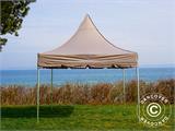 Pop up gazebo FleXtents PRO Peak Pagoda 3x3 m Latte