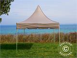 Gazebo pieghevole FleXtents PRO Peak Pagoda 3x3m Latte