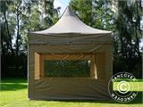 Tente pliante FleXtents PRO Peak Pagoda 3x3m Latte, Incl. 4 parois latérales Tente pliante FleXtents PRO Peak Pagoda 3x3m Latte, Incl. 4 parois latérales