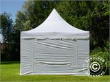 Carpa plegable FleXtents PRO Peak Pagoda 4x6m Blanco, Incl. 8 lados