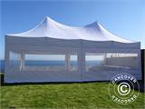 Prekybinė palapinė FleXtents PRO Peak Pagoda 4x8m Balta, įsk. 6 šonines sienas