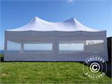 Pop Up aiatelk FleXtents PRO Peak Pagoda 4x8m Valge, kaasas 6 külgseina